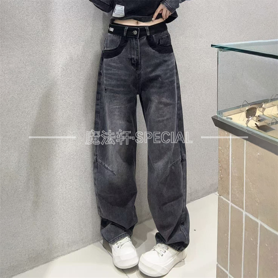 高腰牛仔裤女2025新款春季