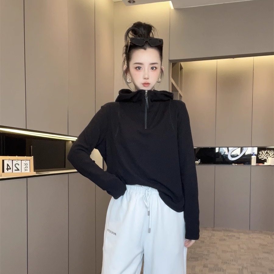 德绒连帽衫女款2025新款