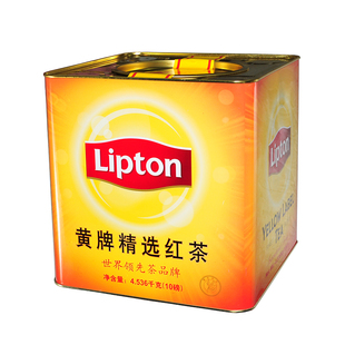 立顿 红茶10磅大黄罐港式奶茶正品斯里兰卡进口红茶红茶粉/拼配茶