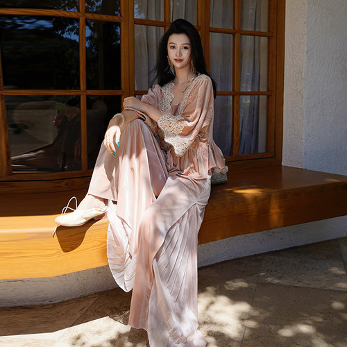 澄渔25年玉璎美人新中式蕾丝套装