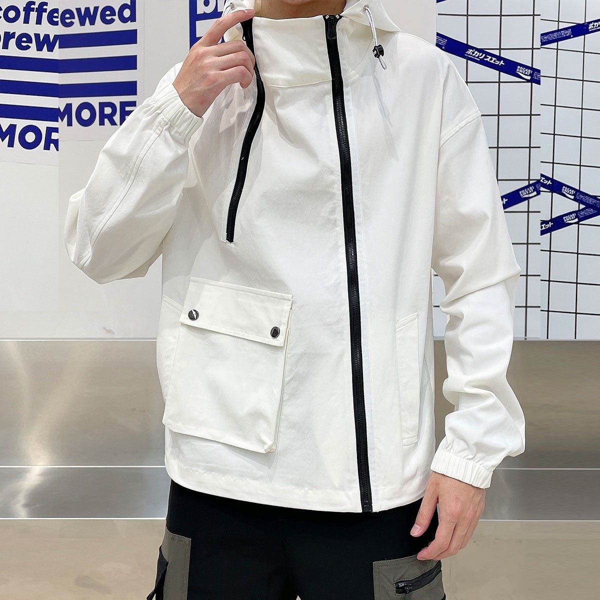 新款潮牌机能风潮流工装外套男