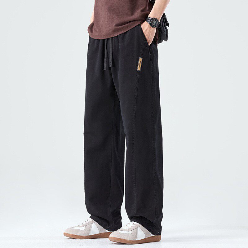 美式工装裤男款宽松直筒2026春季新款休闲柔软阔腿男裤夏季长裤子