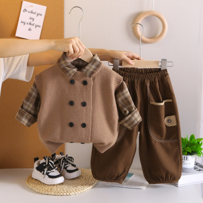 男宝宝春装分体套装童装