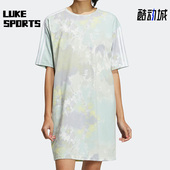 连衣裙 Adidas 女子舒适运动休闲短袖 NEO新款 HN2396 阿迪达斯正品