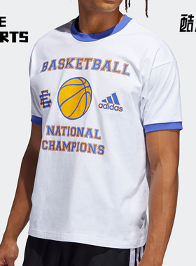 Adidas/阿迪达斯正品夏季男子时尚潮流运动圆领短袖T恤H48543