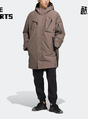Adidas/阿迪达斯正品UTILITY DOWN 男子连帽运动休闲羽绒服HS9470