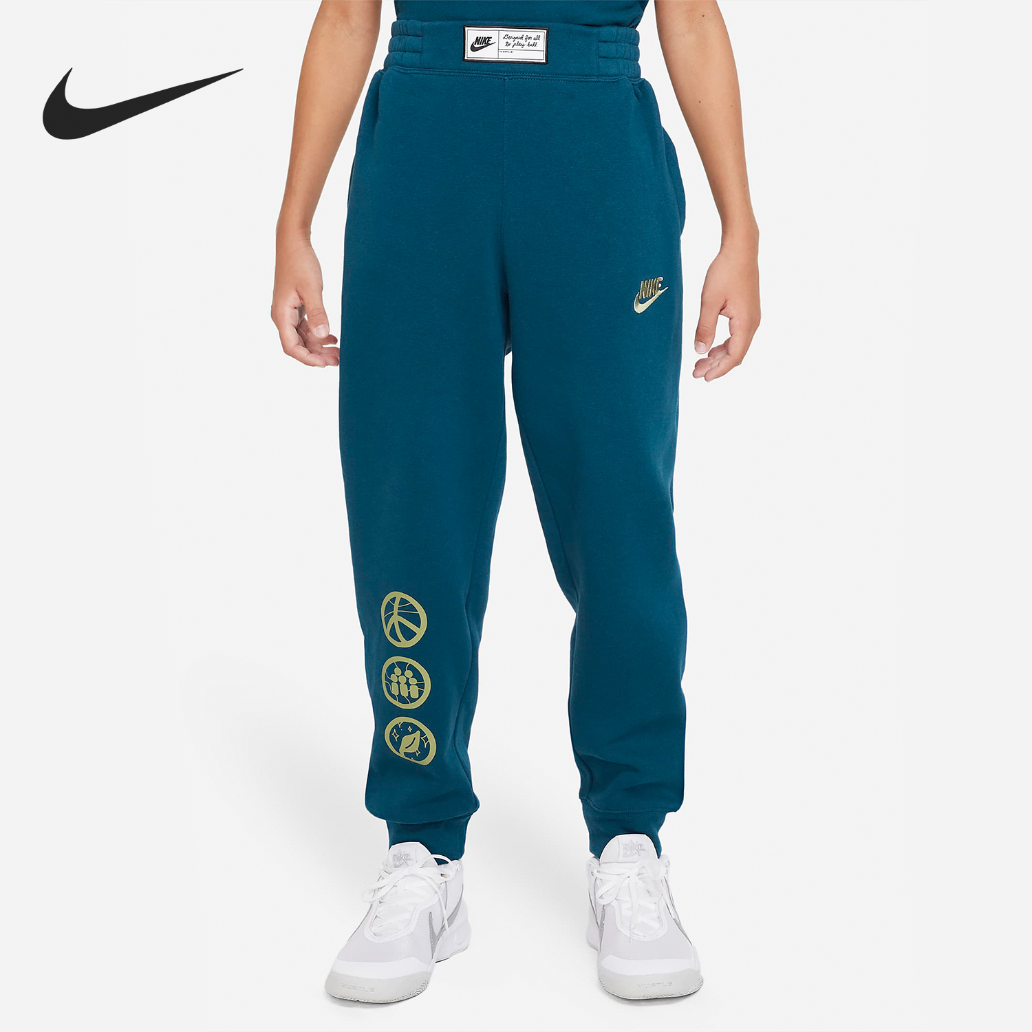 Nike/耐克正品新款儿童束脚休闲保暖运动针织长裤DQ8952-460