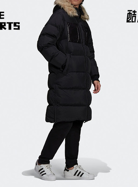 Adidas/阿迪达斯正品三叶草冬季男子中长款保暖羽绒服 H11803