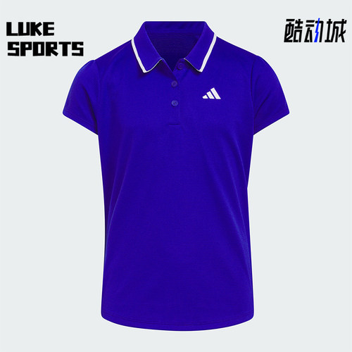 Adidas/阿迪达斯正品高尔夫运动大童短袖翻领POLO衫HS9619
