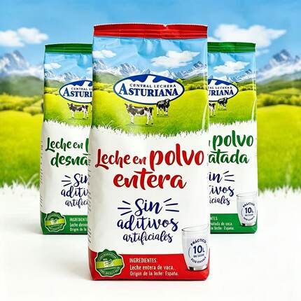 西班牙进口奶粉阿斯图利雅ASTURIANA早餐全脂生牛乳牛奶粉1000g