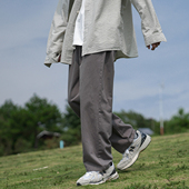 工装 GOGOSOON男装 长裤 春秋新款 日系宽松青少年 250g纯棉直筒休闲裤