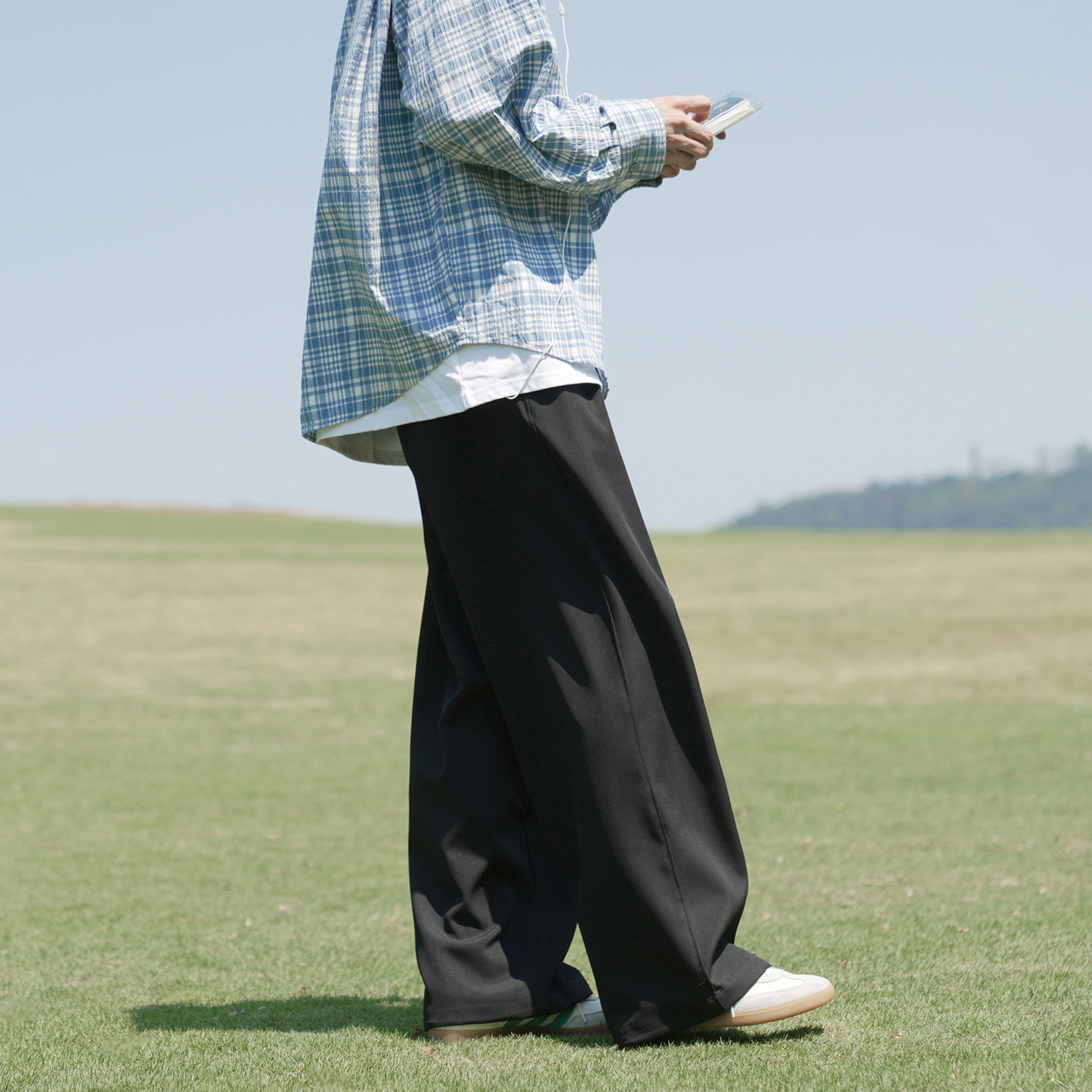 GOGOSOON西裤男新款2025春秋直筒阔腿休闲长裤cleanfit高级青少年