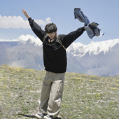 GOGOSOON圆领卫衣男款 400g新款 春秋字母印花套头潮宽松情侣上衣Q