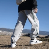 Мужские спортивные спортивные штаны GOGOSOON, вес 340 г, новинка 2025 года, весенне-осенние молодежные брюки с завязками на ногах, красивые полоски по бокам