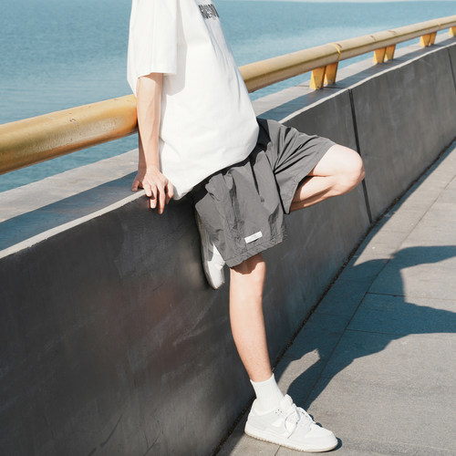 GOGOSOON夏季新款短裤男76g青少年直筒宽松户外休闲轻薄系带裤子Q