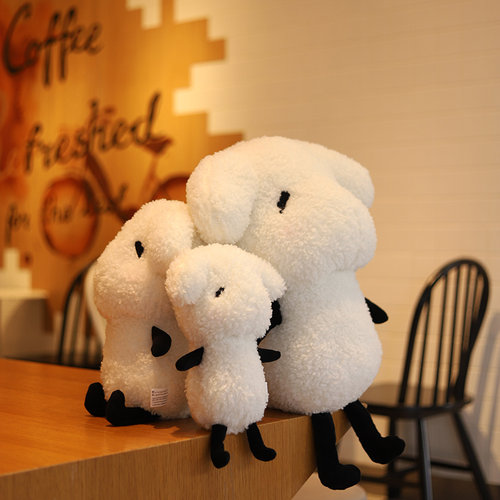 可爱小羊毛绒家居摆件靠垫坐垫宿舍使用办公室女生玩偶生日礼物