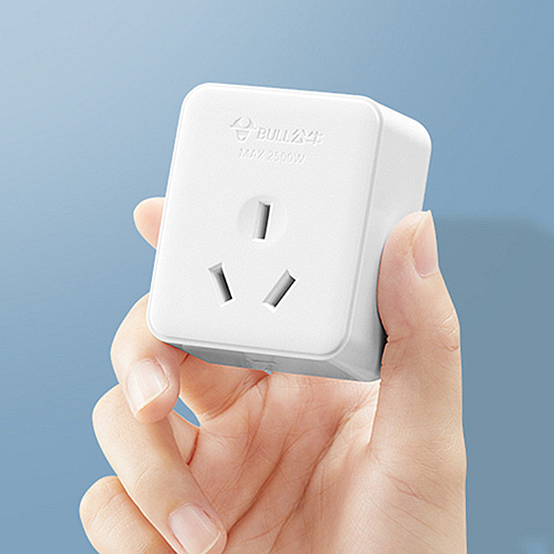 公牛小型迷你10a超薄2500w眼插座