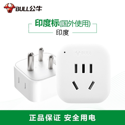 BULL公牛出国印度旅行转换器正品