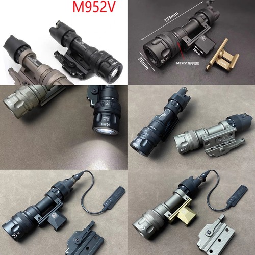 Sotac M952V战术爆闪手电筒通用20MM导轨LED灯强光照明手电快拆户