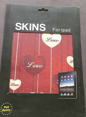 OK8适用苹果ipad2平板电脑背贴 炫彩贴碳纤维卡通简约后膜特价