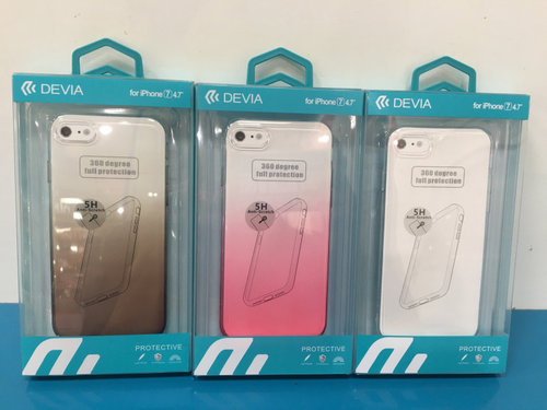 正品devia迪沃适用于iPhone8渐变保护壳苹果7plus透明全包手机壳