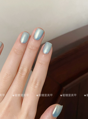 2026/秋】SLP278冰缎蓝珠光蓝色Twomoons水性显白色指甲油水性