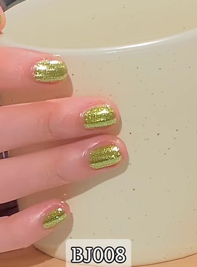新】BJ08～碎钻绿Twomoons指甲油持久不易掉铂金指甲油水性指甲油