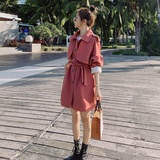 【现货】2021秋新款现货高品质明线短风衣外套096-F08-P120控178，女装风衣，西子