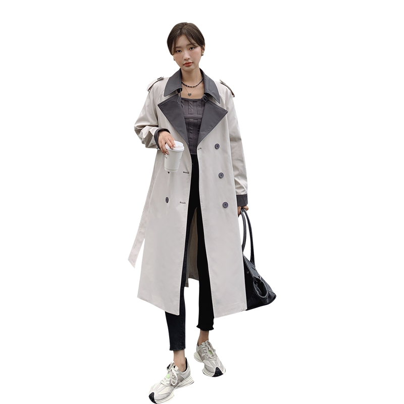【现货】2025赫本风高品质风衣长款2C059F11-P155K218,女装风衣,西子
