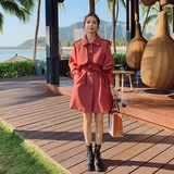 【现货】2022秋新款现货高品质明线短风衣外套096-F08-P120控178，女装风衣，西子