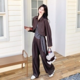 【新款】已备现货！老钱风格子牛仔三件套059-8622-P170-K238，女装套装/套裙，西子