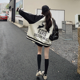 美式慵懒chic棒球服女春秋2025新款高级感超好看欧货潮牌夹克外套，女装短外套，西子