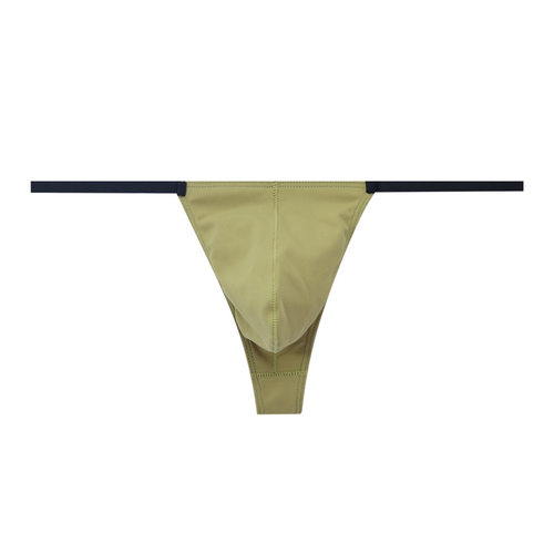 健身运动跑步细带丁字裤男低腰