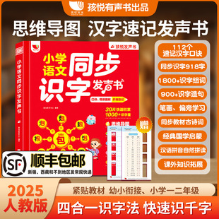 小学语文同步识字发声书幼小衔接早教启蒙儿童学习机拼音拼读识字