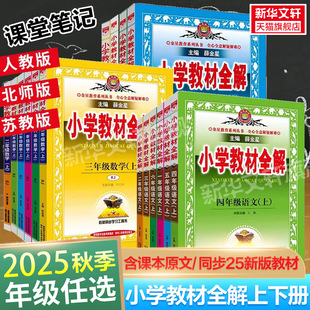2025秋新版薛金星小学教材全解全年级