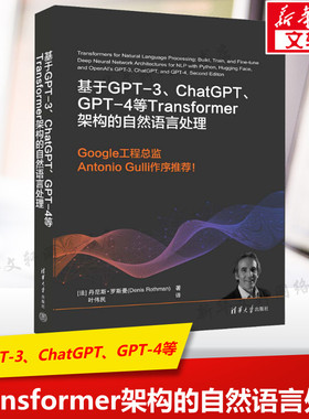 基于GPT-3、ChatGPT、GPT-4等Transformer架构的自然语言处理 (法)丹尼斯·罗斯曼 正版书籍 新华书店旗舰店文轩官网