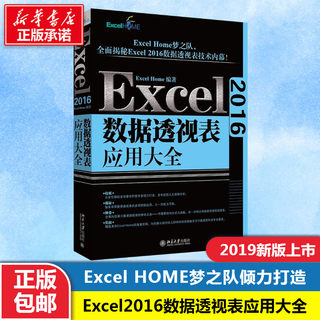 Excel2016数据透视表应用大全 Excel Home Excel2016数据透视表技术 office Excel透视表 ExcelHome教程书籍 北京大学出版社正版