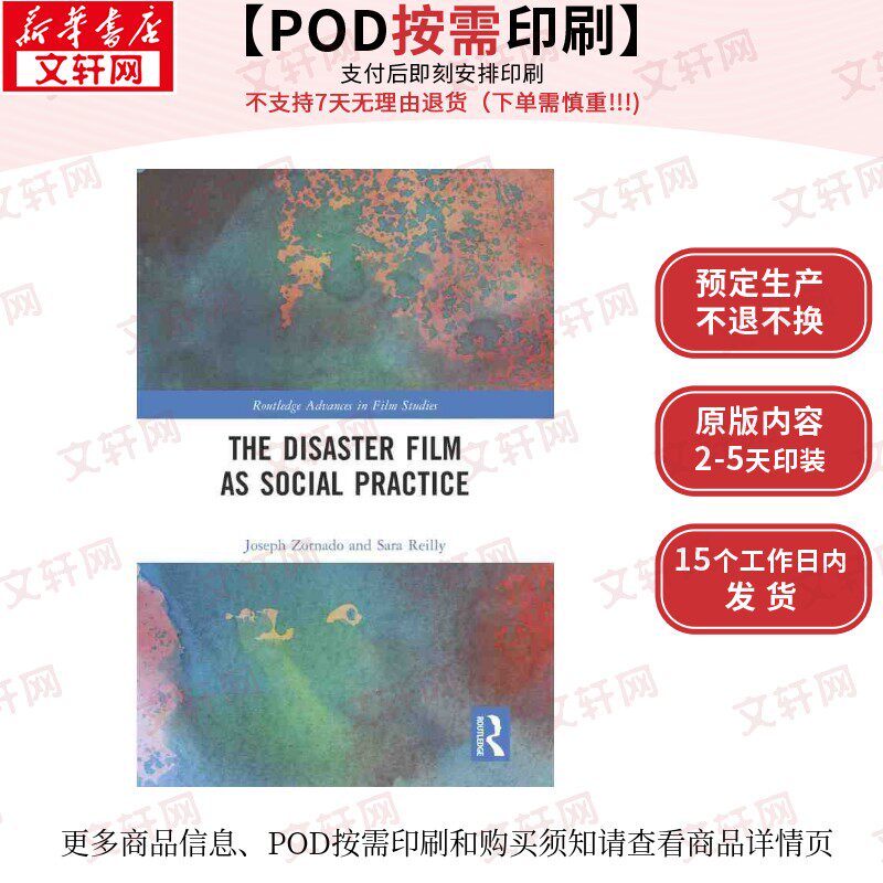 【原版POD按需印刷】灾难片社会实践(精装)The Disaster Film as Social Practice原版引进
