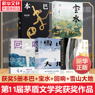 【新华文轩】第十一届茅盾文学奖全5册 本巴刘亮程千里江山图孙甘露宝水乔叶回响东西+雪山大地杨志军 现当代文学散文随笔畅销书籍
