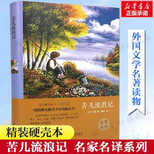 苦儿流浪记(法)马洛精装硬壳本名家名译系列 外国文学名著读物世界名著故事中小学生寒暑假课外推荐阅读书目新华正版