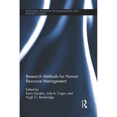 人力资源管理的研究方法Research Methods for Human Resource Management原版引进