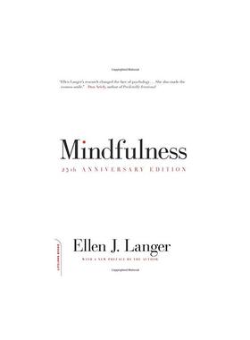 专念：积极心理学的力量 Mindfulness, 25th Anniversary Edition 进口书 英文原版书籍 外版书 经典畅销书籍阅读新华正版