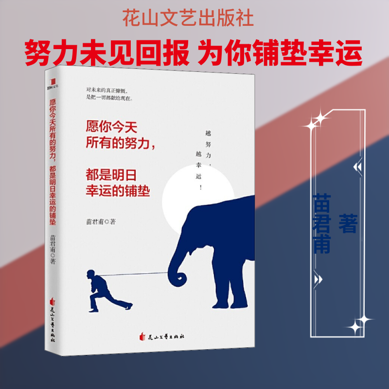 愿你今天所有的努力,都是明日幸运的铺垫 苗君甫 著 现当代文学书籍畅销书排行榜经典文学小说 花山文艺出版社 新华书店旗舰