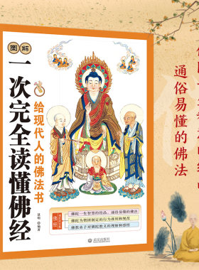 图解一次完全读懂佛经佛学书籍心经金刚经法华经华严经楞严经六祖坛经佛学经书研究佛法佛书籍修身修养 基础知识书籍抄经本