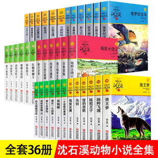 全套 沈石溪动物小说全集36册 15周岁小学生课外阅读书籍 狼王梦斑羚飞渡第七条猎狗最后一头战象四五六年级儿童文学小说