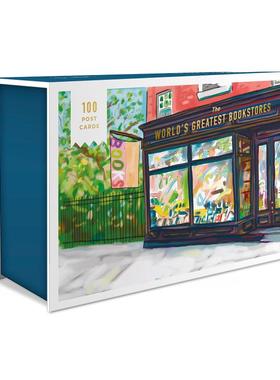 世界上zui美的书店 World's Greatest Bookstores, The: 100 Postcards 进口书原版英文畅销书 新华书店正版