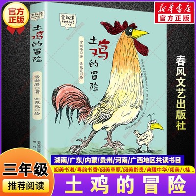 【新华文轩】土鸡的冒险 三年级秋季阅读书籍阅美书湘粤韵书香草原黔贵常新港故事书儿童文学小学生三年级必读课外书春风文艺出版