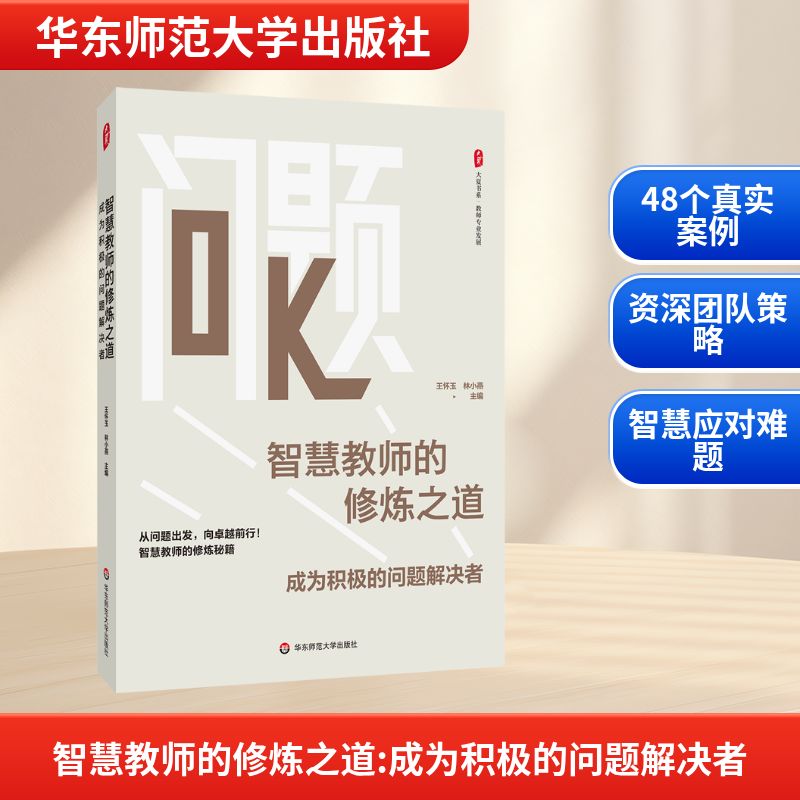 智慧教师的修炼之道 成为积极的问题解决者 大夏书系 从问题出发 向卓越前行 教师专业发展书籍 华东师范大学出版社 正版