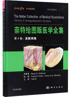 奈特绘图版医学全集 原书第2版,中文翻译版第4卷,皮肤系统(美)安德森(Bryan E.Anderson) 等 主编;刘跃华 主译