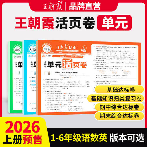 王朝霞单元期末活页卷小学